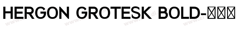 HERGON GROTESK BOLD字体转换